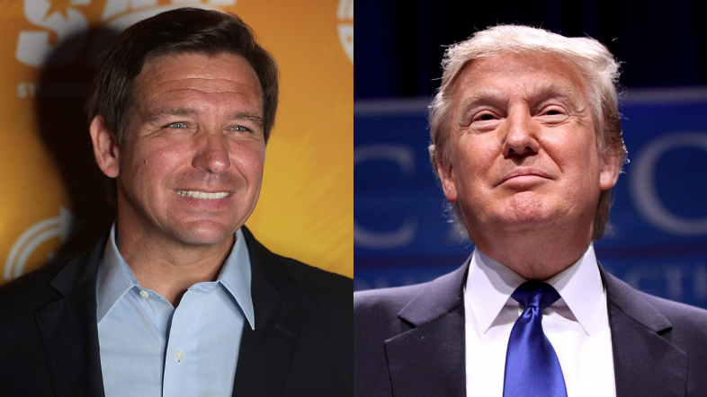‘I Hear He Might Run’: Trump Takes Clumsy Swings At DeSantis During First Campaign Stops